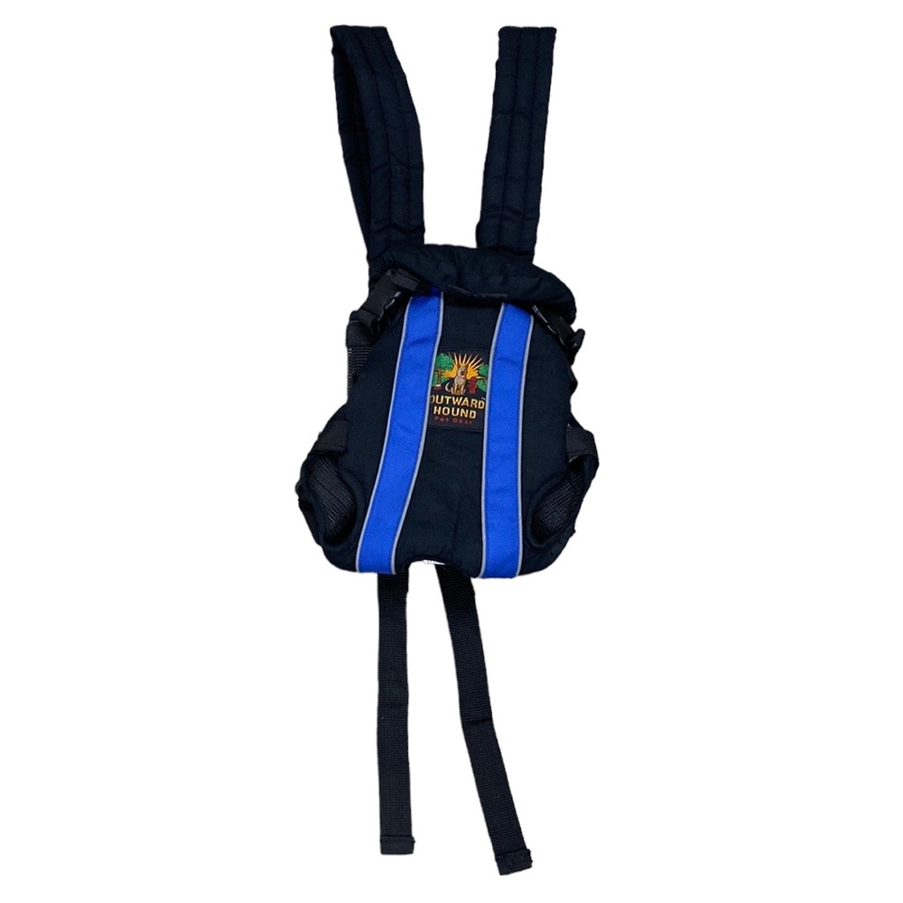 Outward Hound Poochpouch Backpack Dog Carrier Adjustable Small, Black an…
